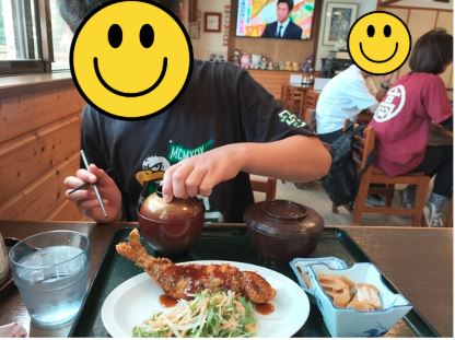 マスのフライ定食